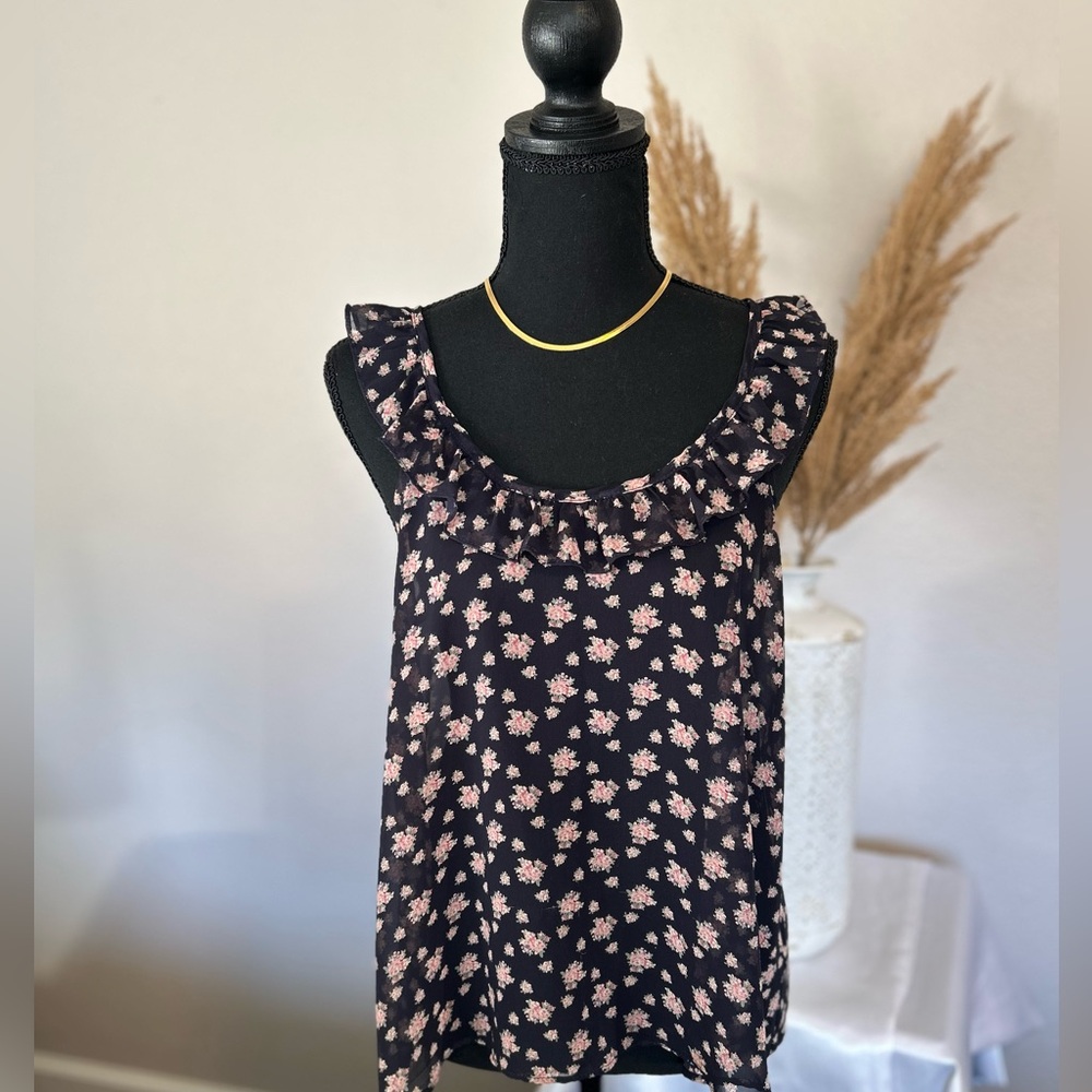 Soprano Blue Floral Tank